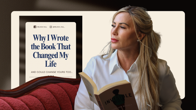 Stacy Chillemi author reading her book with poster behind